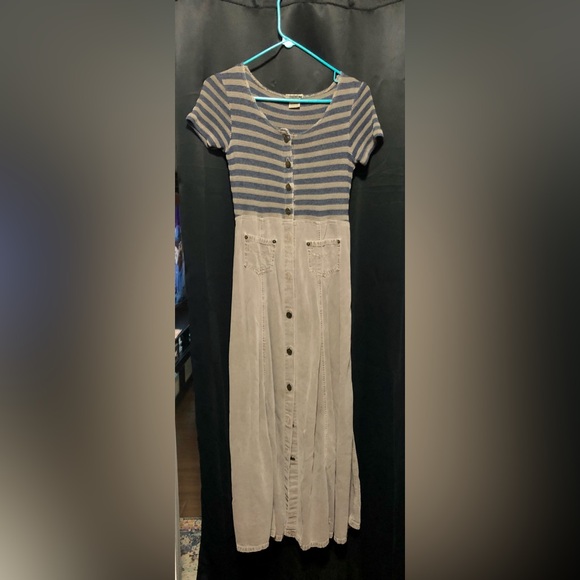 Size 6 Democracy Button Up Maxi Dress - Picture 1 of 4